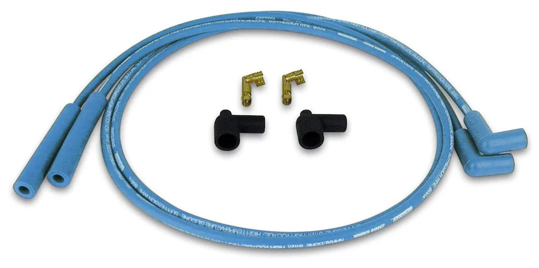 72475 – MOROSO Spark Plug Wire Set, Unassembled 8 Millimeter Spiral Core Straight Terminal/90 Degree Plug Terminal 80...